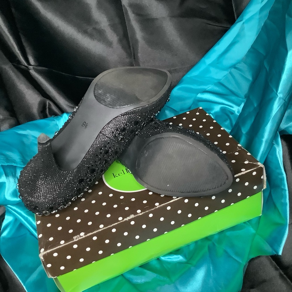 Black Rhinestone Heels - Picture 3 of 4